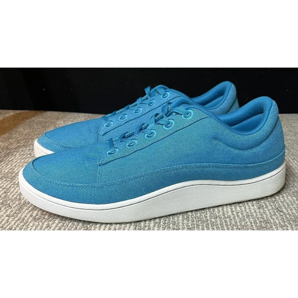 Allbirds Shoes‎ Mens Size 12 Blue Organic Cotton Low Top Lace Up Casual Sneakers